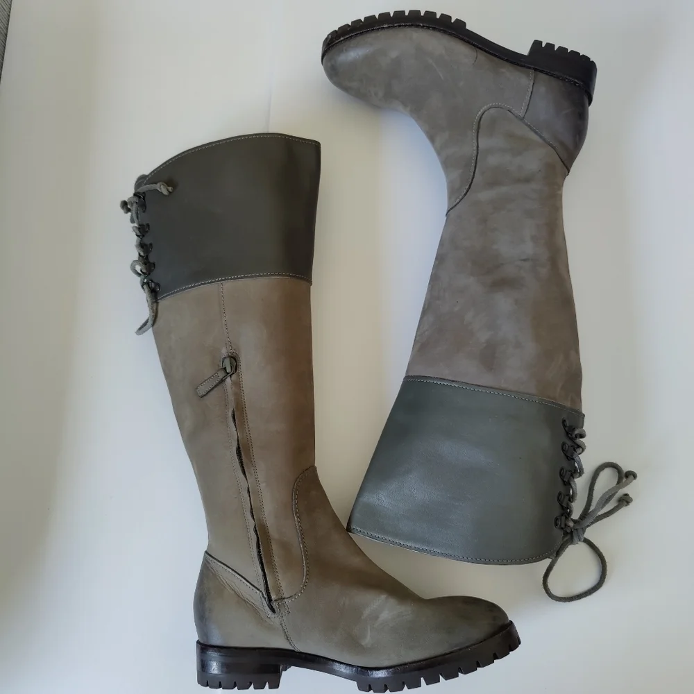 Cole Haan Kensington Air Waterproof Suede Gray Boots